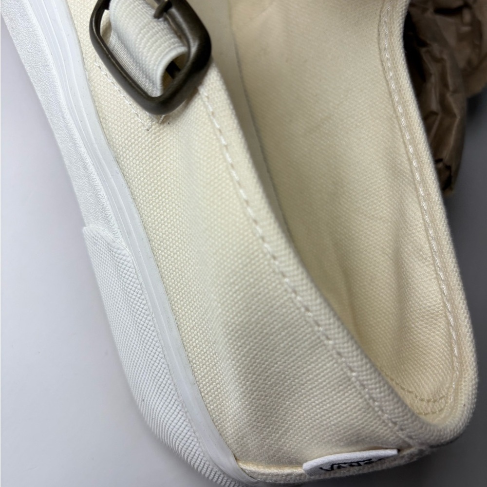 Vans Women's Cream Canvas Sneakers - Picture 15 of 16